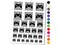 Level Up Game Controller Temporary Tattoo Water Resistant Fake Body Art Set Collection